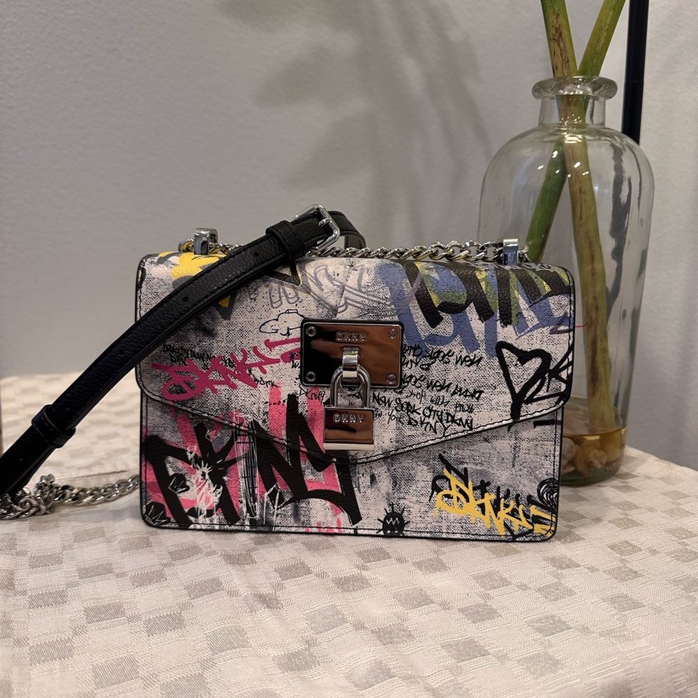 DKNY Multicolor Graffiti Crossbody Bag